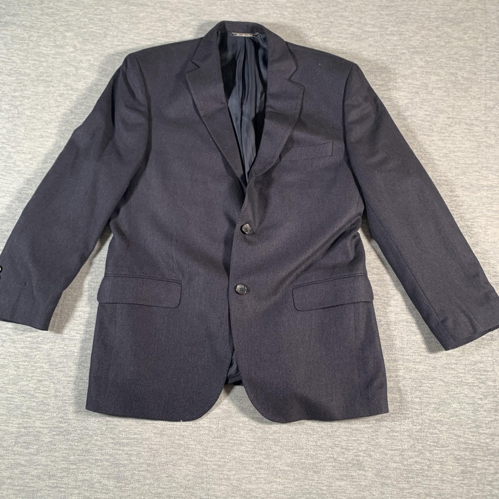 Lanza Collezione Blazer Mens 42R Navy Blue Loro Piana Wool Silk Made‎ Canada